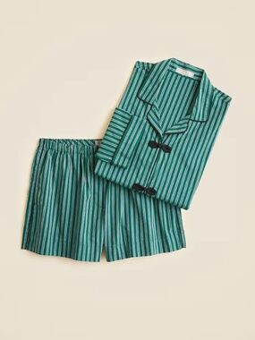 J Crew Cotton Poplin Pajama Short Set